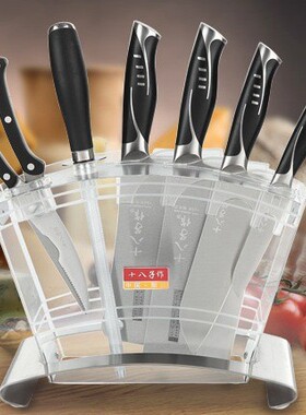 阳江十八子作日本进口V金组合套刀S1016厨房菜刀中式斩切砍骨切肉