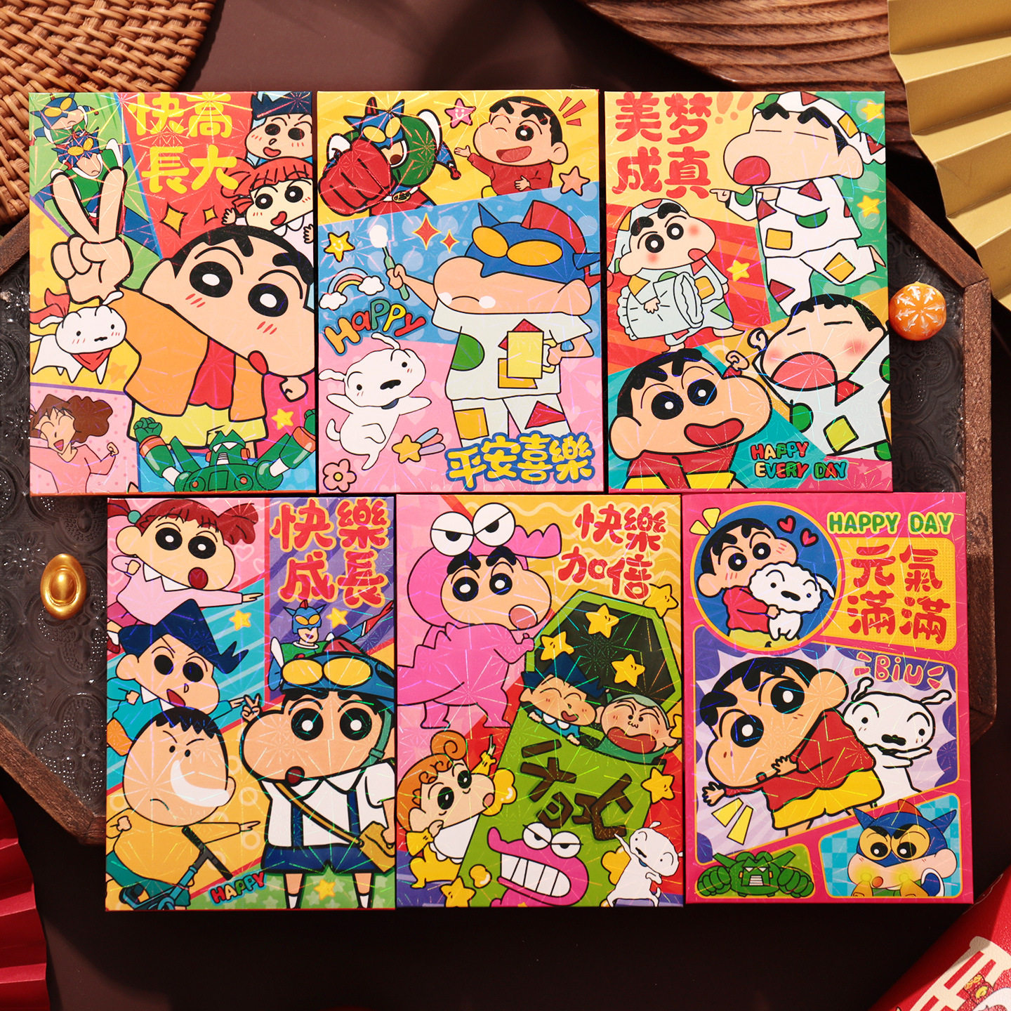 卡通蜡笔小新炫彩红包袋2026马年新款可爱儿童压岁个性创意利是封,节庆用品/礼品,红包/利是封,淘宝优惠券,粉丝福利购,淘宝优惠卷