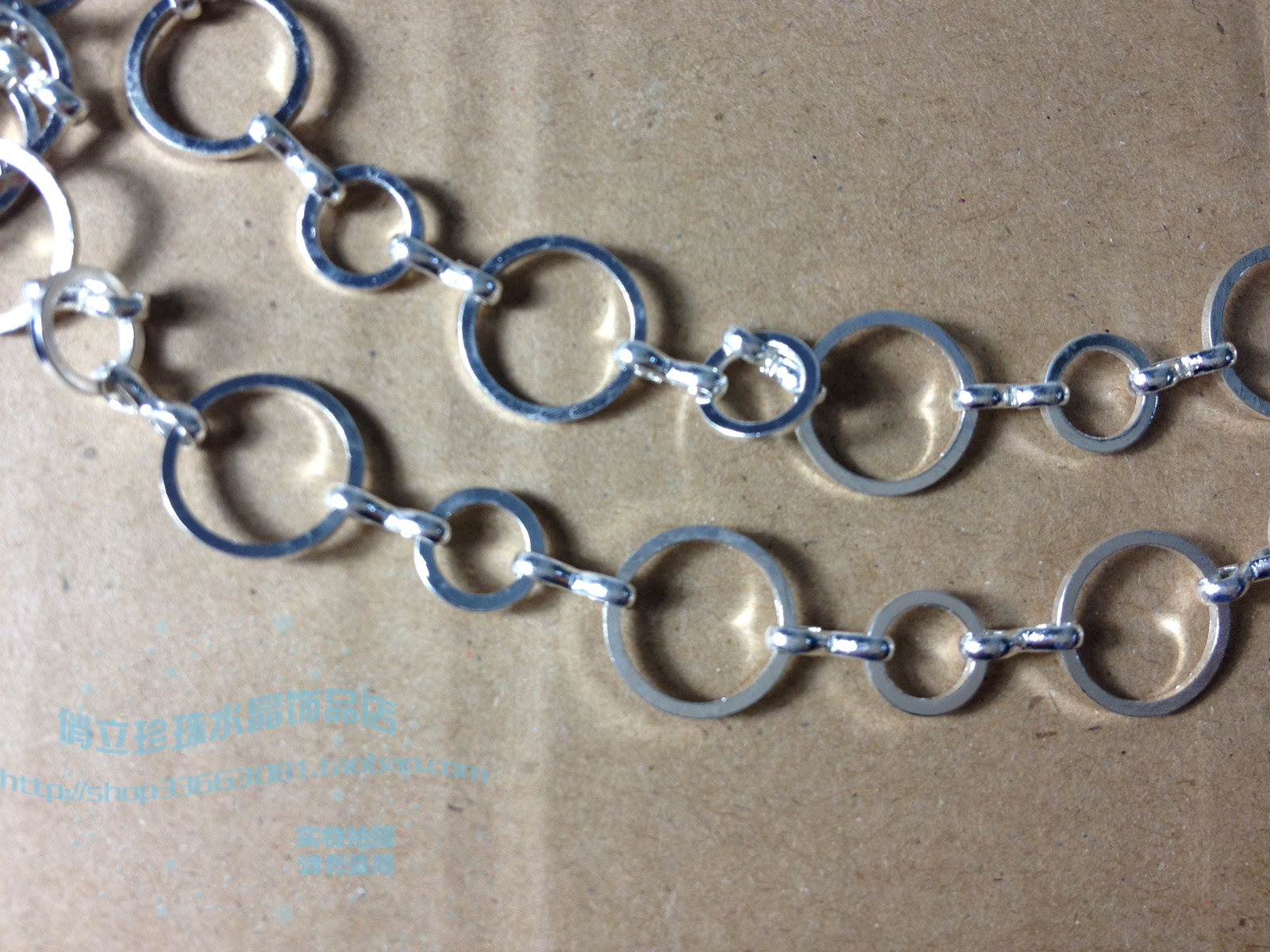 QIAOLI PEARL DIY JEWELRY ACCESSORIES 8 CHAIN SILVER-PLATED CHAIN 9 YUAN METER