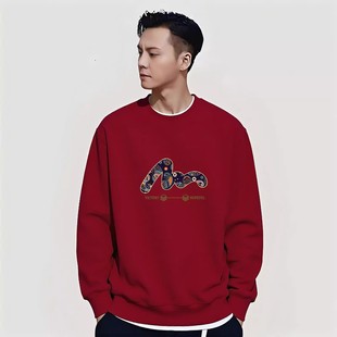 香港潮牌陈伟霆纯棉重磅卫衣男士秋冬季新款加绒圆领美式复古上衣