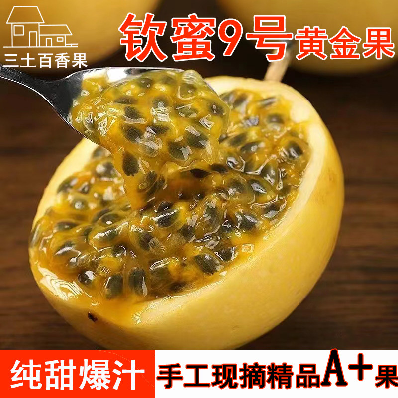 福建龙岩尝鲜小果钦蜜9号黄金百百香果