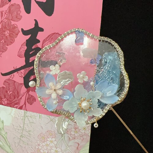 团扇婚扇结婚新娘喜扇秀禾水扇