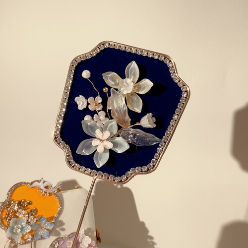 新娘团扇婚扇新娘结婚喜扇秀禾