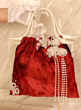 婚包新娘包包2025新款手提红色新中式日常女包婚礼国风手提包