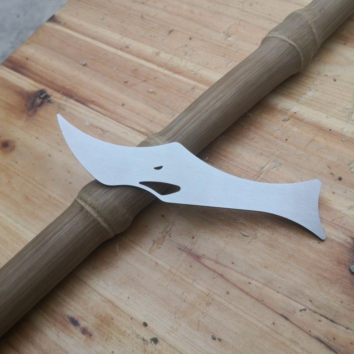 实心 玉竹刮皮刀 鲨鱼刀