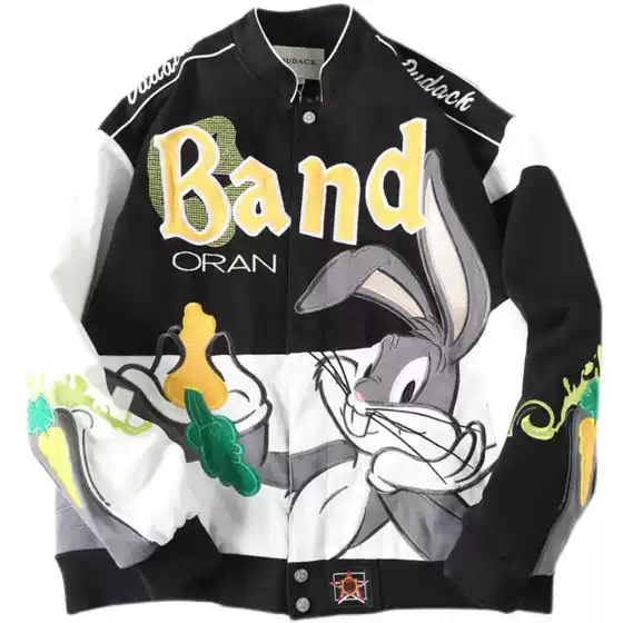 Dudack2024 Spring and Autumn New Style Unisex Trendy Baseball Jacket Loose European and American Style Jacket Good-Looking Thickened Coat