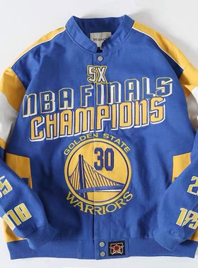 dudack杜戴克新款勇士男女潮牌流行宽松外套工装棒球服加厚夹克