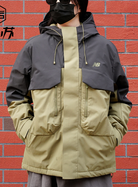 New Balance25年新品冲锋连帽羽绒服鸭绒保暖舒适男AMJ54307-CGN