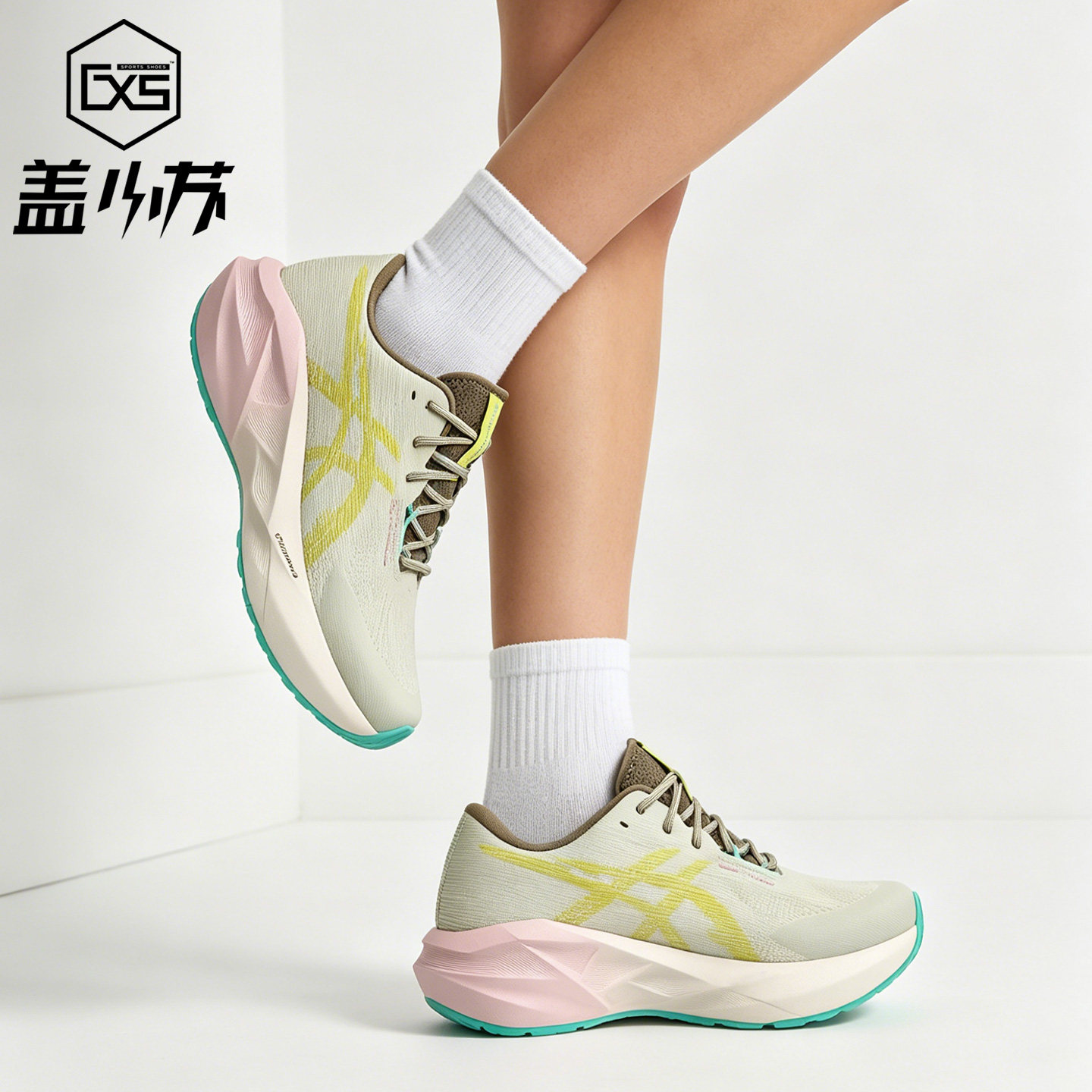 ASICS/亚瑟士低帮透气跑步鞋缓震回弹运动鞋防滑耐磨女款1012B990