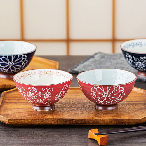 陶趣居陶瓷日式釉下彩碗