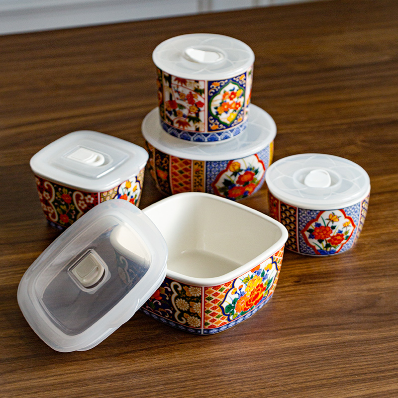 千代源日式风微波炉加热保鲜碗