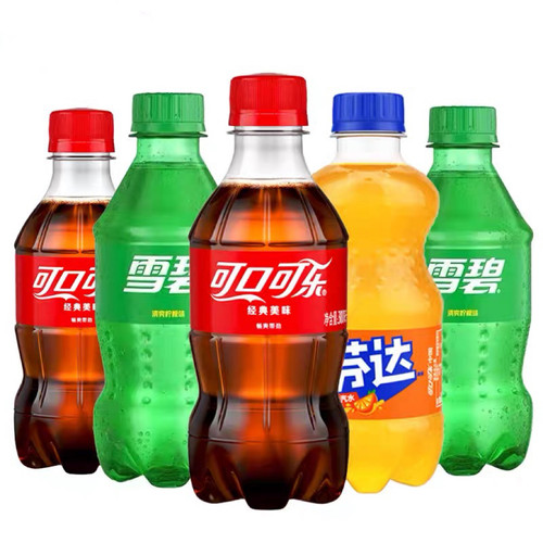 可口可乐雪碧芬达6瓶装无糖零度