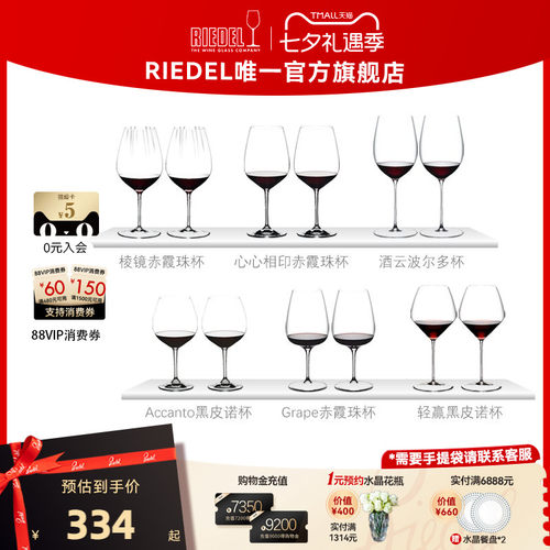 奥地利白葡萄酒杯RIEDEL无铅水晶