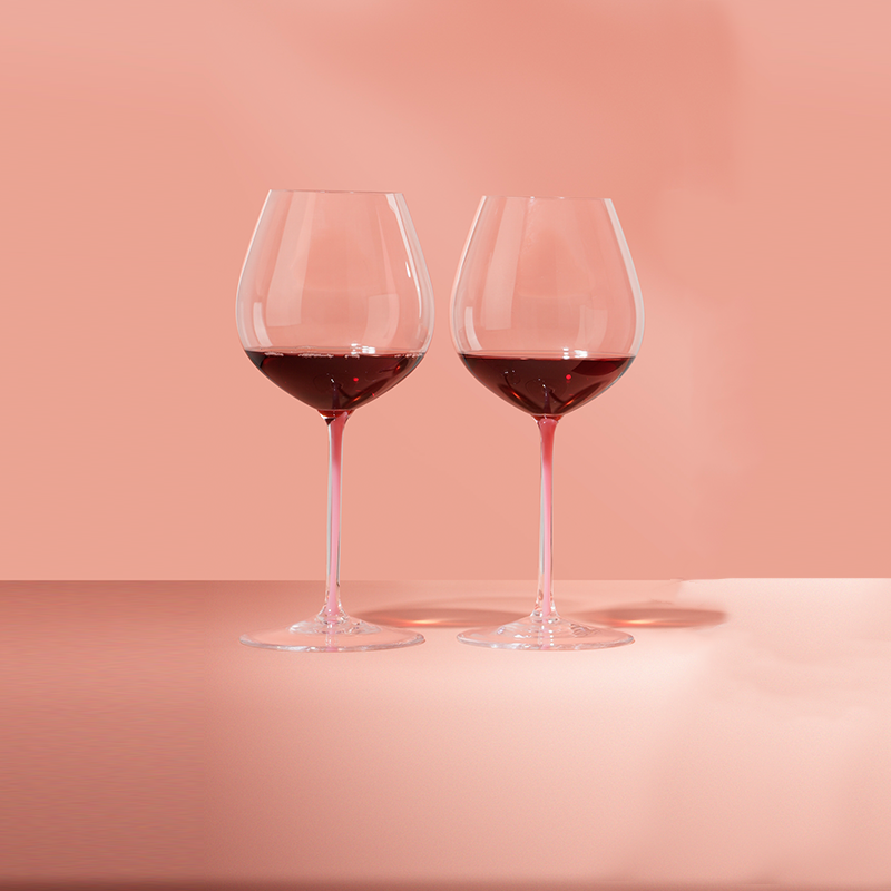 【结婚礼物】RIEDEL璀璨粉杆赤霞珠红酒杯高档礼盒手工礼物