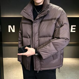 2026冬季新款高端羽绒服男连帽加厚防寒外套韩版修身休闲百搭冬装