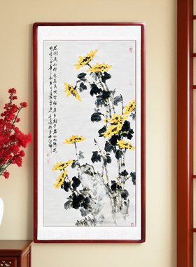 向日葵名家手绘国画写意花鸟画芯