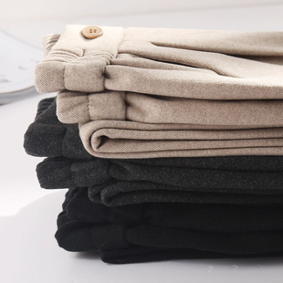 毛呢裤子男2025秋冬新款中腰显瘦九分小西裤小脚商务休闲西服裤潮