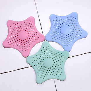 海星硅胶过滤网厨房水池地漏盖子卫生间水槽毛发防堵塞过滤器