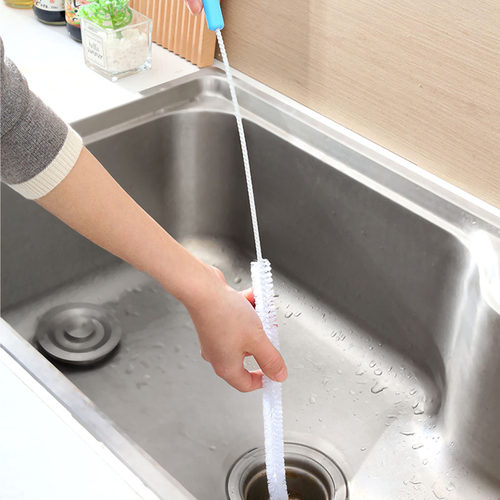可弯曲管道疏通器通水道毛发清理