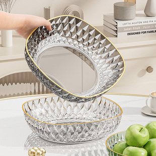 吐骨头盘碟家用食品级餐桌垃圾盘碟高端新款吐骨碟加厚水果碟盘子