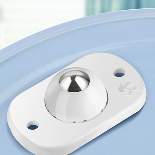 粘贴式万向滚珠滑轮可移动小轮子家用5金配件耐磨脚轮子