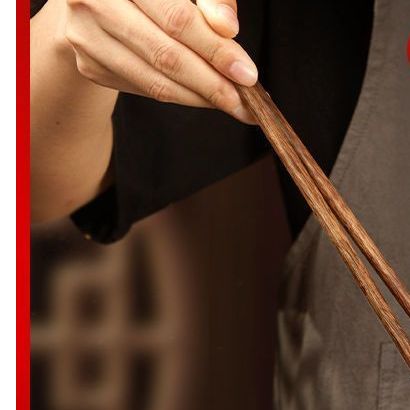 长筷子油炸高温鸡翅木火锅筷加长筷厨房专用油锅捞面特长红檀木
