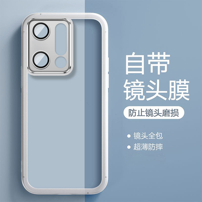 适用OPPOReno14手机壳全包透明色PLA110自带镜头膜硅胶防摔保护时尚Reno14Pro软壳新款PKZ110保护套