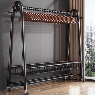 衣帽架落地卧室家用衣服置物架室内简易晾衣架房间挂衣服架子加粗