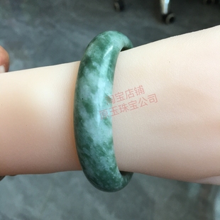 【假一赔十】天然正品方解石玉翡翠色手镯女款贵州翠手镯53-64mm