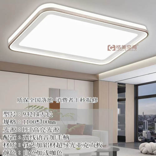 简约现代豪华大气主灯led吸顶灯亚克力现代简约LED暖光手柄1110