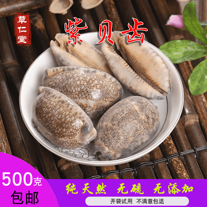 野生中药材贝齿  紫贝齿 白贝齿  龙贝齿500g包邮