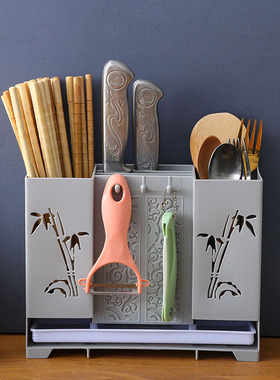 筷子篓筷子筒壁挂式筷笼子沥水置物架托家用筷笼筷筒厨房餐具勺子