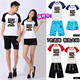 运动百搭T恤衫 夏装 夏纯棉T恤短袖 t恤休闲装 学校学生班服 男女大码