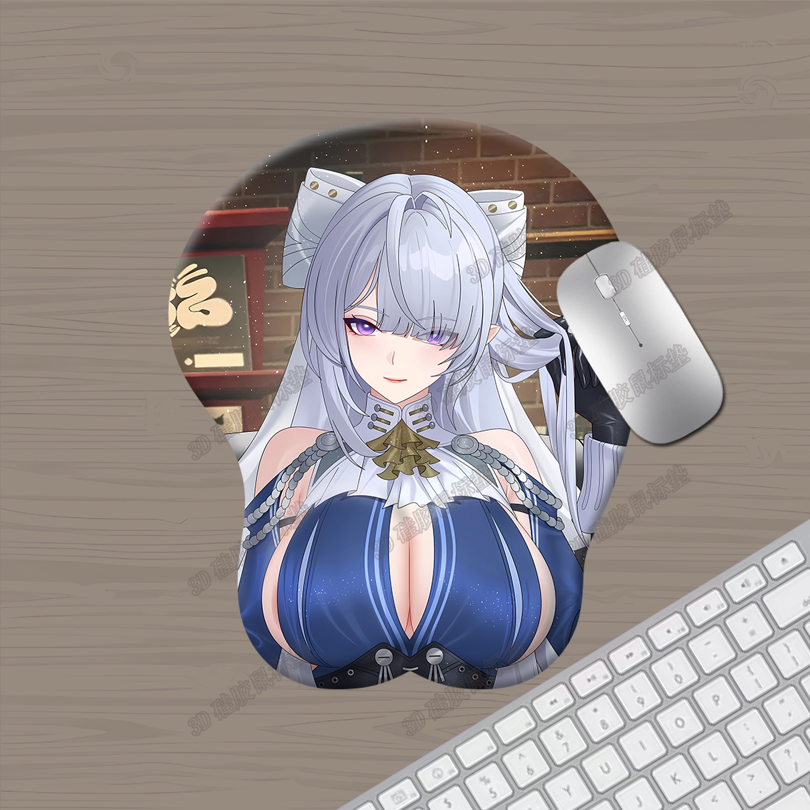 维琳娜3d胸立体鼠标垫硅胶护腕垫防腱鞘炎绝区零周边定制