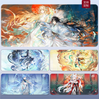 秧秧玄翎鼠标垫鸣潮穗穗清宵心月狐超大桌垫动漫游戏键盘垫定制