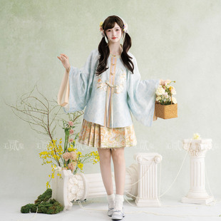 无贰集明制对襟方领补服日常马面裙国风汉服春夏新品