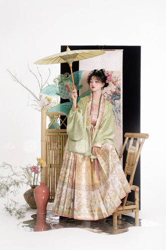 无贰集原创春款花红柳绿明制汉服