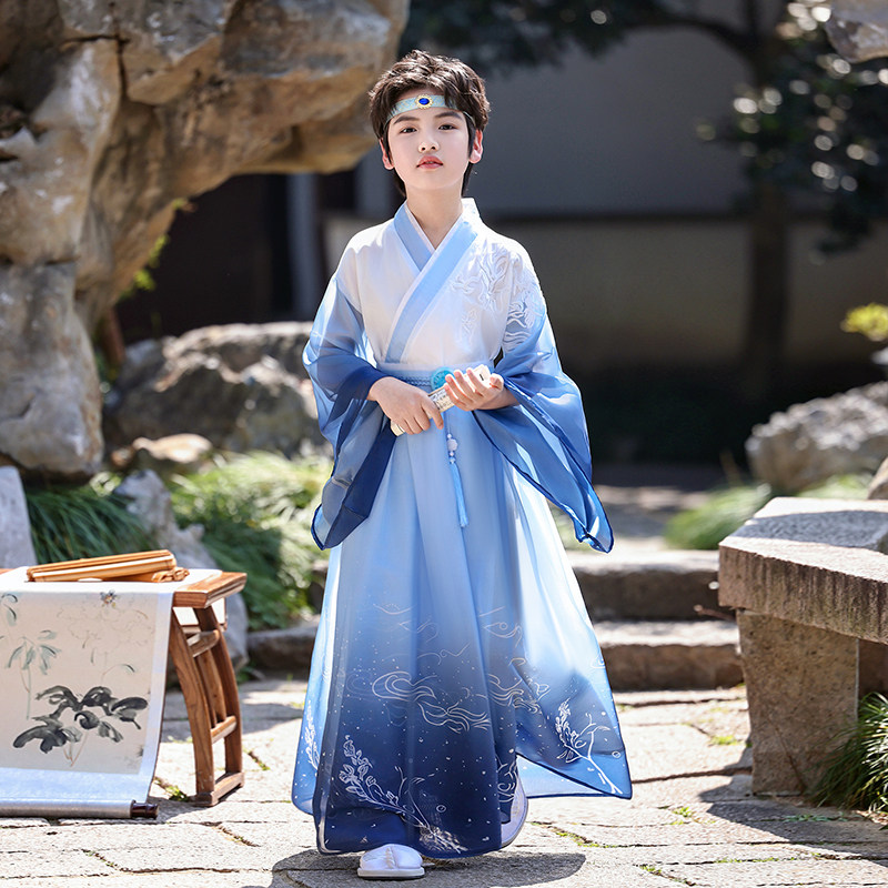 六一儿童节幼儿园演出服敖丙表演服装男童朗诵比赛国风哪咤合唱服