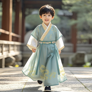 男童汉服2025新款儿童新中式古装男孩国风唐装小少爷日常可穿秋款