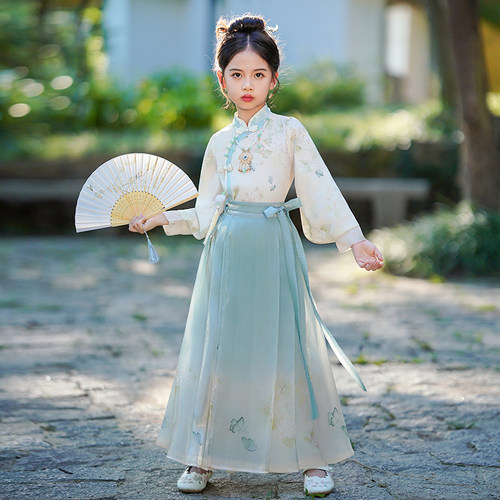 女童马面裙套装儿童国风汉服唐装