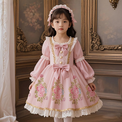 女童巨好看的连衣裙洛丽塔公主裙