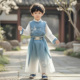 2026新款 唐装 儿童新中式 中国风帅气古装 小少爷服套装 男童汉服春装