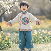 汉服春装 古装 儿童古风套装 男宝春秋款 小男孩中国风唐装 男童新中式