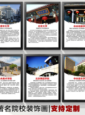 学校教室装饰画c9大学中国名校简介挂画音乐舞蹈学院美术学院壁画
