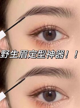 双头野生眉定型染眉膏立体定型防水防汗持久不脱色自然极细水眉笔