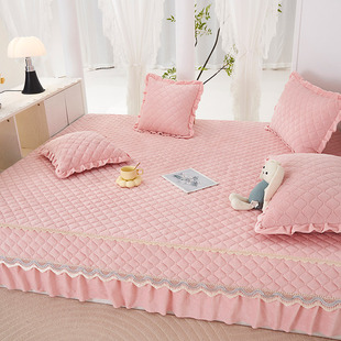 娇美人加厚冬季牛奶绒榻榻米床盖炕单防滑电热炕盖可定制大炕床单