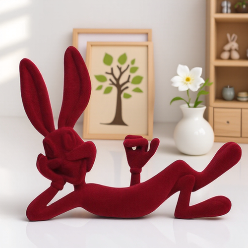 创意克莱因蓝卡通兔八哥摆件