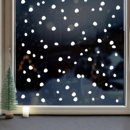 圣诞装 奶茶店铺玻璃门贴花氛围布置贴画 饰橱窗贴纸静电雪花服装