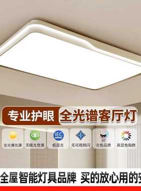全光谱护眼卧室灯2025年新款现代简约客厅吸顶灯全屋套170622