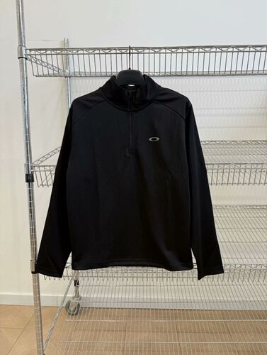 okley半拉链立领长袖上衣训练服Foundational 1/4zip前后logo反光